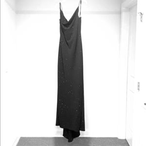 Formal full length black dress